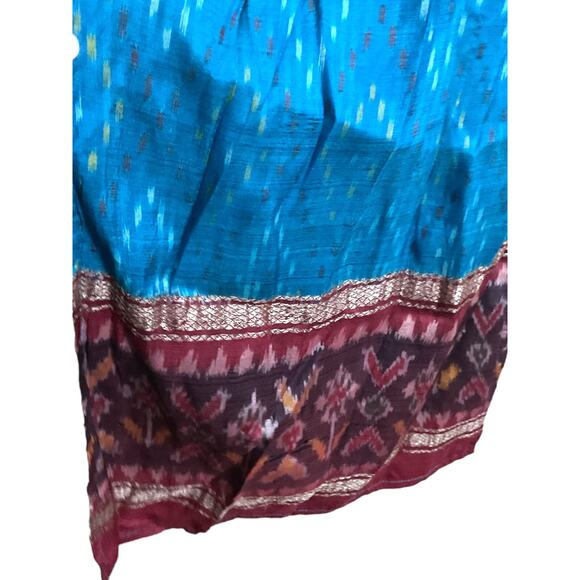 Kashi Silk Jacket Robe Kimono 100% Silk Open Front Boho Hippie One Size - Picture 8 of 12